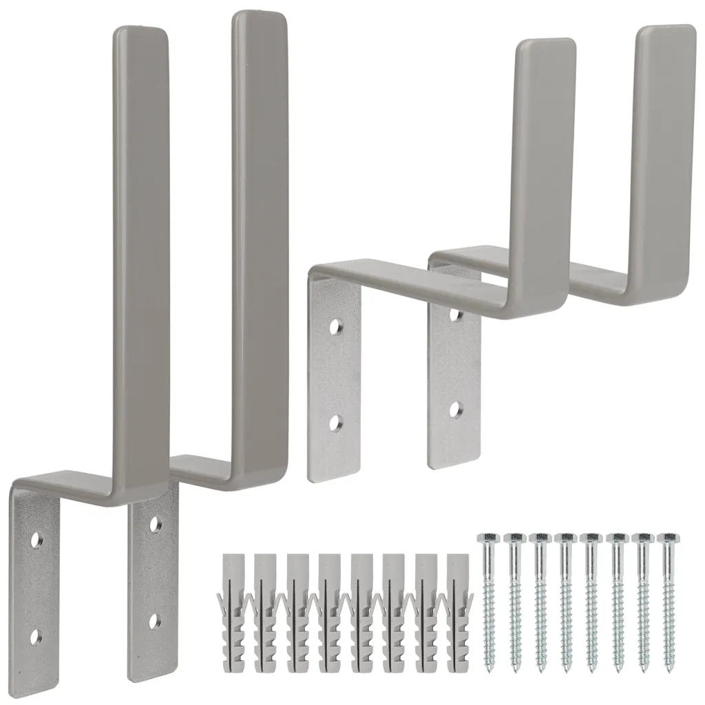 ONVAYA® Wandhalterung Für Bierzeltgarnituren | Winkel- Und Haken-Set Für Die Platzsparende Aufbewahrung Einer Kompletten Biertischgarnitur (1 Tisch Mit 2 Bänken) 1 ONVAYA® Wandhalterung Für Bierzeltgarnituren | Winkel- Und Haken-Set Für Die Platzsparende Aufbewahrung Einer Kompletten Biertischgarnitur (1 Tisch Mit 2 Bänken)