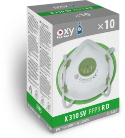 OXYPAS FFP3 Profi Atemschutzmaske Oxyline X310SV Höchste Schutzklasse 10 Stück Wiederverwendbar Europe -Garten- & Gewächshäuser Geschäft 21efc00e7f6ebcb76d047d04ef9a56a9