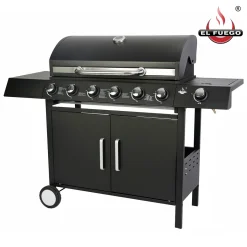 El Fuego Gasgrill "San Angelo" 6 + 1 Brenner -Garten- & Gewächshäuser Geschäft 21f7a77f98788fd15fc854b1386b9f25