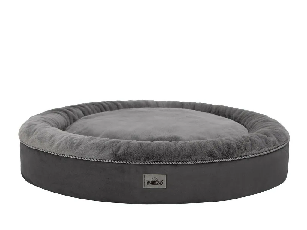 Hundebett Hobbydog RABBIT Tierbett Hundesofa Schlafplatz Couch Rund Plüsch XL Dunkel Grau 1 Hundebett Hobbydog RABBIT Tierbett Hundesofa Schlafplatz Couch Rund Plüsch XL Dunkel Grau