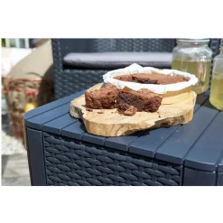 Allibert By Keter Gartentisch Luzon Flat Wicker, Graphit, Deckel Abnehmbar, Mit Stauraum, Kunststoff, Flache Rattanoptik -Garten- & Gewächshäuser Geschäft 2232a0d239035b33b46ad05ea7ce3b1d