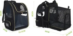 Pecute Hundetransportboxen Haustier Rucksack Hunderucksack Bis 5kg,mit Transparentes Fenster Schwarz,Erweiterbar Faltbar, Für Hunde Katzen Haustiere(34 * 27 * 42cm) 17 Pecute Hundetransportboxen Haustier Rucksack Hunderucksack Bis 5kg,mit Transparentes Fenster Schwarz,Erweiterbar Faltbar, Für Hunde Katzen Haustiere(34 * 27 * 42cm) -Garten- & Gewächshäuser Geschäft 223f6ead4cf98393e6bce4fc0622bd79