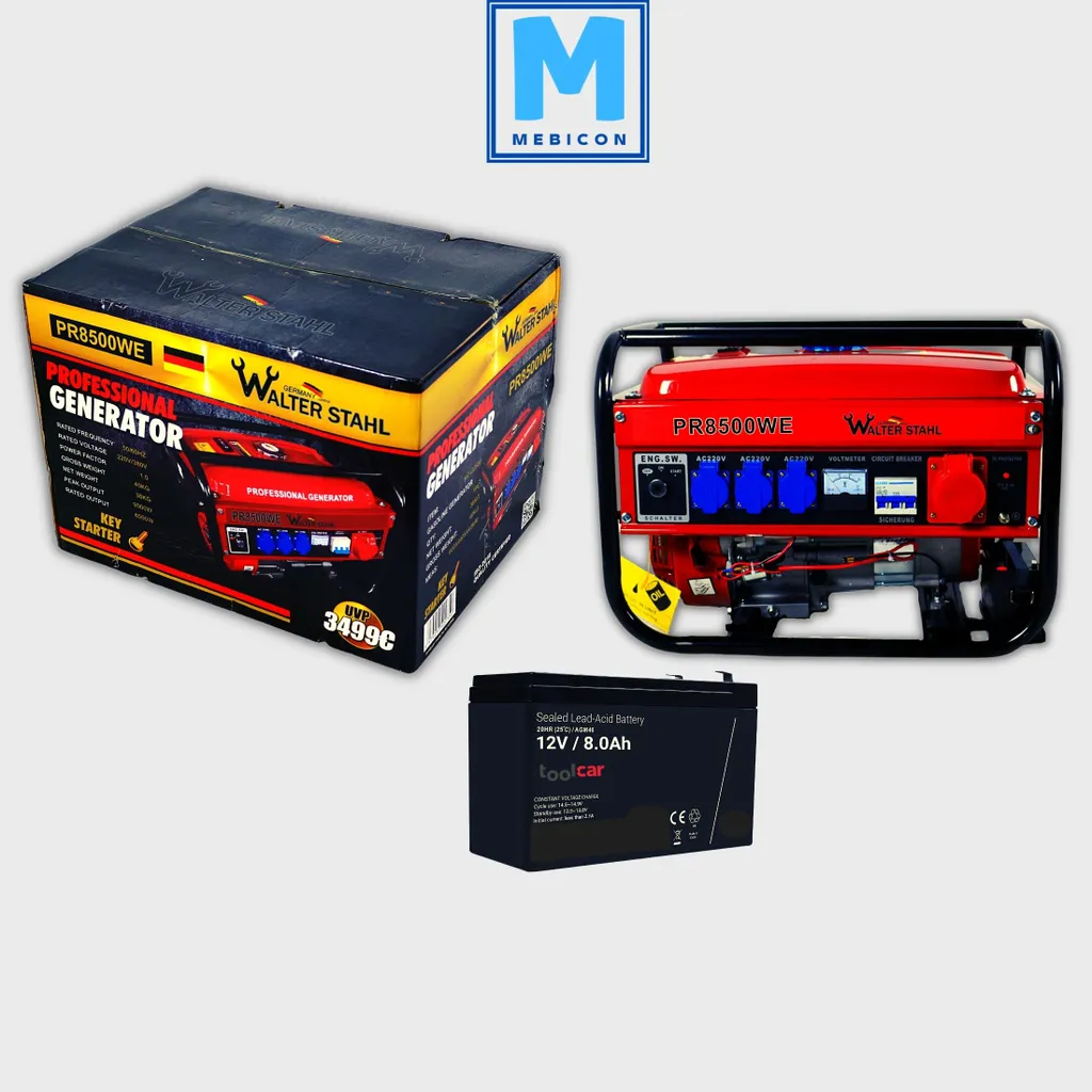 Walter Stahl Germany Stromerzeuger Generator Benzin 4-Takt Notstromaggregat Mit E-Starter! 1 Walter Stahl Germany Stromerzeuger Generator Benzin 4-Takt Notstromaggregat Mit E-Starter!