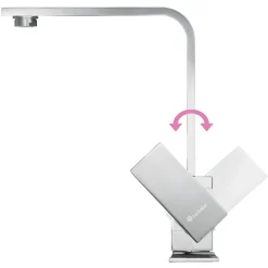 Tectake Wasserhahn 360° Schwenkbar - Grau -Garten- & Gewächshäuser Geschäft 226734e54ec70486ce6eb6959a33533b