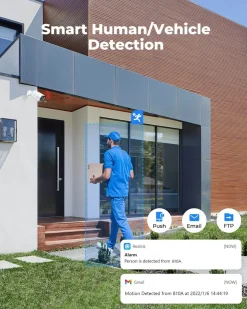 Reolink 4K Smarte PoE Überwachungskamera Aussen Mit Personen-/Autoerkennung, Micro SD Kartensteckplatz, Audio, IR Nachtsicht, Zeitraffer, Fernzugriff, RLC-810A(2 Stück) -Garten- & Gewächshäuser Geschäft 22a031707ebf08385ef52bb41b243992