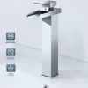 Tonerkingdom Hoch Wasserhahn Wasserfall Bad, Hohe Qualität Einhebelmischer Bad, Hoch Waschtischarmatur Wasserfall Wasserhahn, Einhebelmischer Waschtischmischer Fürs Bad