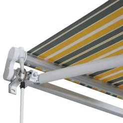 Outsunny Markise Gelenkarmmarkise Sonnenschutz Handkurbel Balkon Alu Gelb+Grau 3,5x2,5m 21 Outsunny Markise Gelenkarmmarkise Sonnenschutz Handkurbel Balkon Alu Gelb+Grau 3,5x2,5m -Garten- & Gewächshäuser Geschäft 22f5f97a0e208dce752cebde9bfc9460