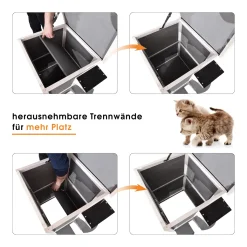 Lovupet Katzenhaus Katzenvilla Isoliert Katzenhütte 2 Etagen Wetterfest 0508EY -Garten- & Gewächshäuser Geschäft 230673f180726a2cc20ccd262ccb6e56