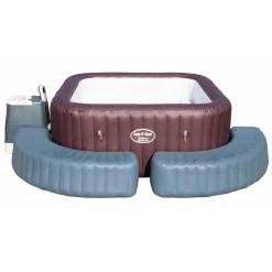 Bestway Lay-Z-Spa™ Square Surround 174x40x35 Cm, Einfassung Für Quadratische Whirlpools, Aufblasbar