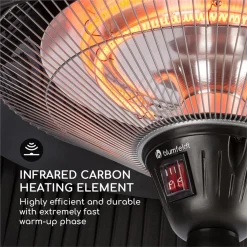 Blumfeldt Venice Heat Stand Infrarot-Heizstrahler 1000/2000W Carbon IP34 -Garten- & Gewächshäuser Geschäft 23426ba19d4dbc4276f63653e897a777