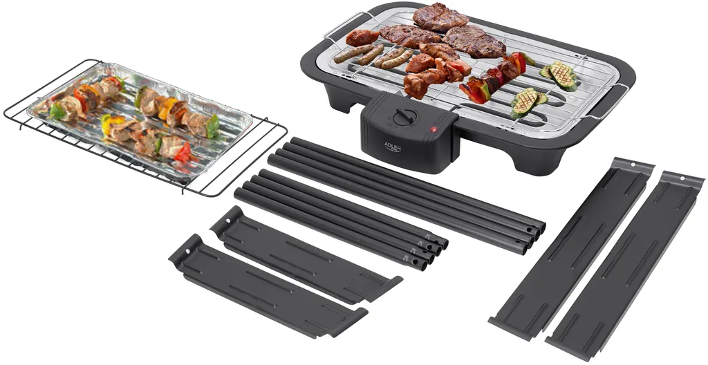 Adler 2in1 Standgrill BBQ Grill Partygrill Tischgrill Standtischgrill Elektro Grill 2000 Watt 17 Adler 2in1 Standgrill BBQ Grill Partygrill Tischgrill Standtischgrill Elektro Grill 2000 Watt – Bild 17