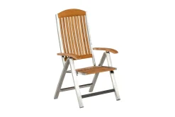 Merxx Klappsessel "Keros" - Edelstahlgestell Mit Akazienholz