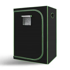 Wolketon Grow Zelt, Grow Tent 120x60x180cm Growbox, Growschrank Fuer Homegrow, Indoor Anbauzelt, Growroom, Lichtdicht Und Wasserdicht Pflanzzelt, Zuchtzelt Schwarz Gruen