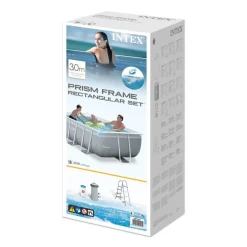 INTEX Swimmingpool-Set Prism Frame Rechteckig 300 X 175 X 80 Cm -Garten- & Gewächshäuser Geschäft 23af7c2f157acb8bb53d42ff37460231