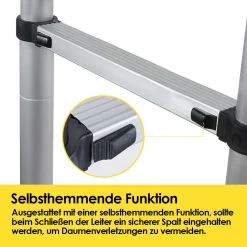 Wolketon Teleskopleiter Stehleiter Mehrzweckleiter Klappleiter 2.5+2.5m 5M Multifunktionsleiter Klappbar -Garten- & Gewächshäuser Geschäft 23ddbc5674105dea93038b2b7204fee9 1