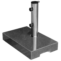 Anndora Sonnenschirmständer Granit 25kg Balkonständer Max. 48mm Stamm - Dunkelgrau - Dunkelgrau