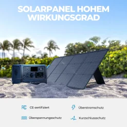 POWEROAK BLUETTI EB70 1000W (Peak 1400W) Gray Solarspeicher Mit SP120 120W Solar Panel 716Wh Solar Generator Stromerzeuger Für Stromausfall Zu Hause, Outdoor-Reisen, Nothilfe, Wohnwagen, Kombi Und Angeln. -Garten- & Gewächshäuser Geschäft 2428b7ab9b1ef67011e55be21ed44c02