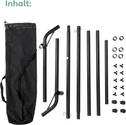 VITA5 Hängemattengestell Outdoor - Hängemattengestell Für Hängematten - Stabiles Stahl Hängematte Mit Gestell Klappbar - Tragbarer Ständer Für Hängematte (Ohne Getränkehalter) -Garten- & Gewächshäuser Geschäft 242d2f1c4b94bc0d8bbd78cd919a1834