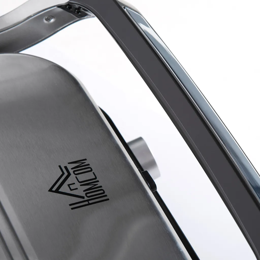 HOMCOM Kontaktgrill 95° Aufklappbar Optigrill Intelligente Zeitkontrolle Multi-Funktionen 2100 W Tischgrill 8 Modi 220-240V/50Hz Alu+Stahl Silber+Schwarz 38 X 33 X 20 Cm 8 HOMCOM Kontaktgrill 95° Aufklappbar Optigrill Intelligente Zeitkontrolle Multi-Funktionen 2100 W Tischgrill 8 Modi 220-240V/50Hz Alu+Stahl Silber+Schwarz 38 X 33 X 20 Cm – Bild 8