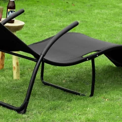 SoBuy OGS45-SCH Sonnenliege Klappbar Gartenliege Relaxstuhl Liegestuhl Mit Kopfkissen Klappliege Schwarz Belastbarkeit 150 Kg BHT Ca: 60x69x173cm -Garten- & Gewächshäuser Geschäft 246badf72b454bc59096254da5a8a273