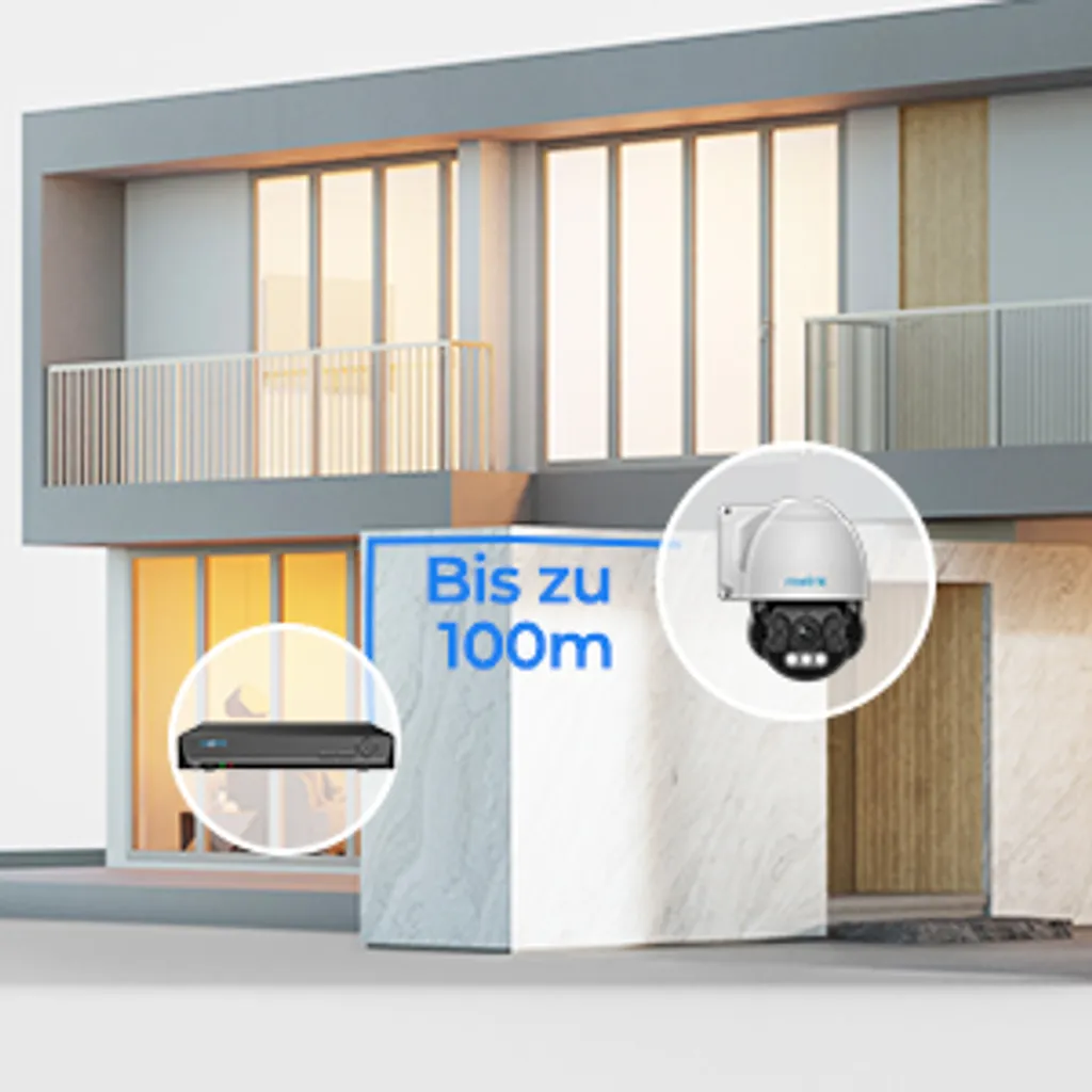 Reolink 4K PTZ PoE Überwachungskamera Aussen Mit Spotlight, Personen-/Fahrzeug-/Tiererkennung, 360° Schwenk 90° Neige, 5X Optischem Zoom, Farbnachtsicht, Auto-Tracking, 2-Wege-Audio, Outdoor IP Kamera, RLC-823A 9 Reolink 4K PTZ PoE Überwachungskamera Aussen Mit Spotlight, Personen-/Fahrzeug-/Tiererkennung, 360° Schwenk 90° Neige, 5X Optischem Zoom, Farbnachtsicht, Auto-Tracking, 2-Wege-Audio, Outdoor IP Kamera, RLC-823A – Bild 9