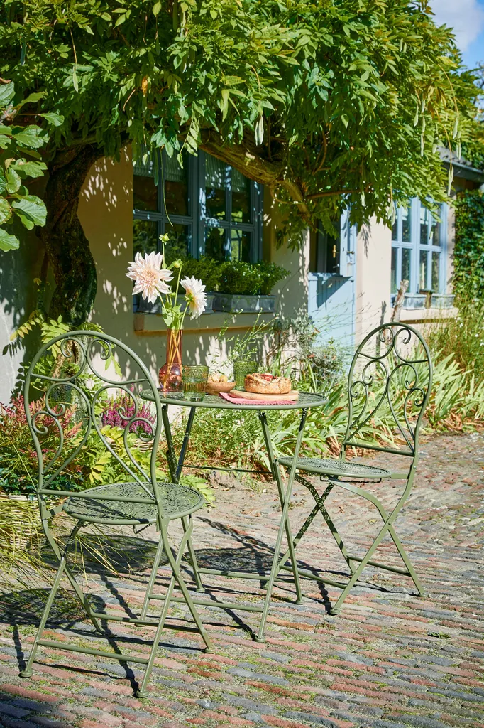 Mica Decorations Tierra Bistrotisch - H70 X Ø60 Cm - Metall - Dunkelgrün 6 Mica Decorations Tierra Bistrotisch - H70 X Ø60 Cm - Metall - Dunkelgrün – Bild 6