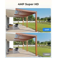 Reolink 4MP Überwachungskamera Aussen, 2,4/5GHz WLAN CCTV IP Kamera Outdoor, Intelligente Personen-/Fahrzeugerkennung,Wetterfest, 30m Nachtsicht, Audioaufzeichnung, RLC-410W Schwarz -Garten- & Gewächshäuser Geschäft 2490e988c9f432f7aa6eff4e8b466bd1 1