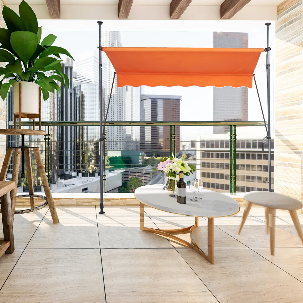 Relaxdays Klemmmarkise Für Balkon 5 Relaxdays Klemmmarkise Für Balkon – Bild 5