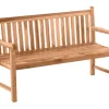 Möbilia Gartenbank 150 Cm | 3-Sitzer Aus Teak Holz | B 150 X T 63 X H 92 Cm | Natur | 11020014 | Serie GARTEN