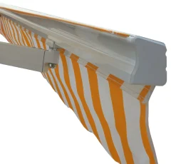 Mendler Alu-Markise H792, Gelenkarmmarkise Sonnenschutz 5x3m Polyester, Grau-braun -Garten- & Gewächshäuser Geschäft 2530df67ce422d9de50ff68862676d7d