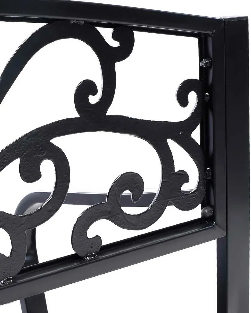 COSTWAY Gartenbank Stizbank Parkbank Bank Gartenmöbel Gusseisen Metall 127 X 60 X 85 Cm 3 COSTWAY Gartenbank Stizbank Parkbank Bank Gartenmöbel Gusseisen Metall 127 X 60 X 85 Cm – Bild 3