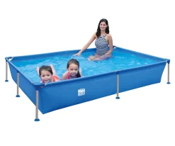 Wehncke Wehnke - Happy People 77516 - Stahlrahmen / Frame Pool Rechteckig 228x159x42 Cm, Blau - Ohne Pumpe