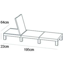 ALLIBERT By KETER Allibert Sonnenliege Daytona Cappuccino 221623 -Garten- & Gewächshäuser Geschäft 2584fb609f1f24a635276dfd5abb08a4