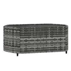 VidaXL 3-tlg. Garten-Lounge-Set Mit Kissen Grau Poly Rattan -Garten- & Gewächshäuser Geschäft 258ff85cc11edec51a3e06b5d77fd7c3