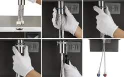 Lonheo Hochdruck Küchenarmatur Vorfenster 360° Drehbar, Umklappbar Wasserhahn Küche Aus Edelstahl, Spültischarmatur Einhebelmischer Mit Klappgriff, Schwarz -Garten- & Gewächshäuser Geschäft 25f523e33a329bbbd6032ee82e594a0f