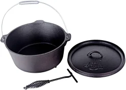 El Fuego Dutch Oven Schwarz Kasan Gusseisen Mit Deckelheber 8,46 Liter (AY463) -Garten- & Gewächshäuser Geschäft 2602139b59dcf306e5627f961e7a2e3e
