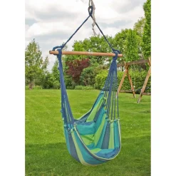 Garden Pleasure Hängesessel TOBAGO Blau/grün Hängesitz -Garten- & Gewächshäuser Geschäft 2616c5560646a6dbbf9fe7ea71f786f6