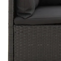 VidaXL 3-tlg. Garten-Lounge-Set Mit Kissen Schwarz Poly Rattan -Garten- & Gewächshäuser Geschäft 268884064370bce2f492f69598f5df4e