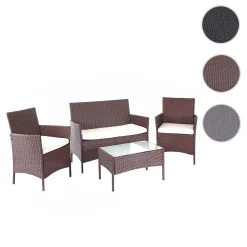 Mendler Poly-Rattan Garten-Garnitur HWC-D82, Sitzgruppe Lounge-Set Braun-meliert Mit Kissen Creme 13 Mendler Poly-Rattan Garten-Garnitur HWC-D82, Sitzgruppe Lounge-Set Braun-meliert Mit Kissen Creme -Garten- & Gewächshäuser Geschäft 26b353e254a93533285c1ab9cda1a0fb