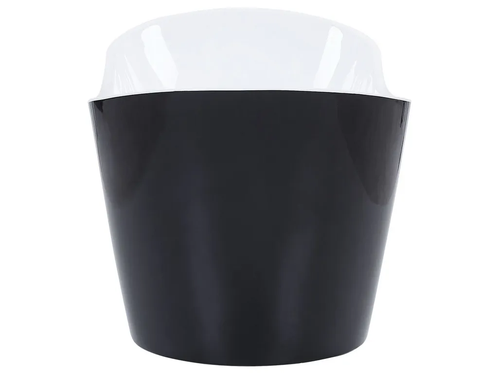 Beliani Freistehende Badewanne Schwarz Sanitäracryl Oval 180 X 78 Cm Modern 4 Beliani Freistehende Badewanne Schwarz Sanitäracryl Oval 180 X 78 Cm Modern – Bild 4