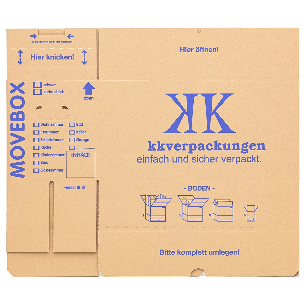 KK Verpackungen © 30 Umzugskartons 2-Wellig 40 Kg Movebox 4 KK Verpackungen © 30 Umzugskartons 2-Wellig 40 Kg Movebox – Bild 4