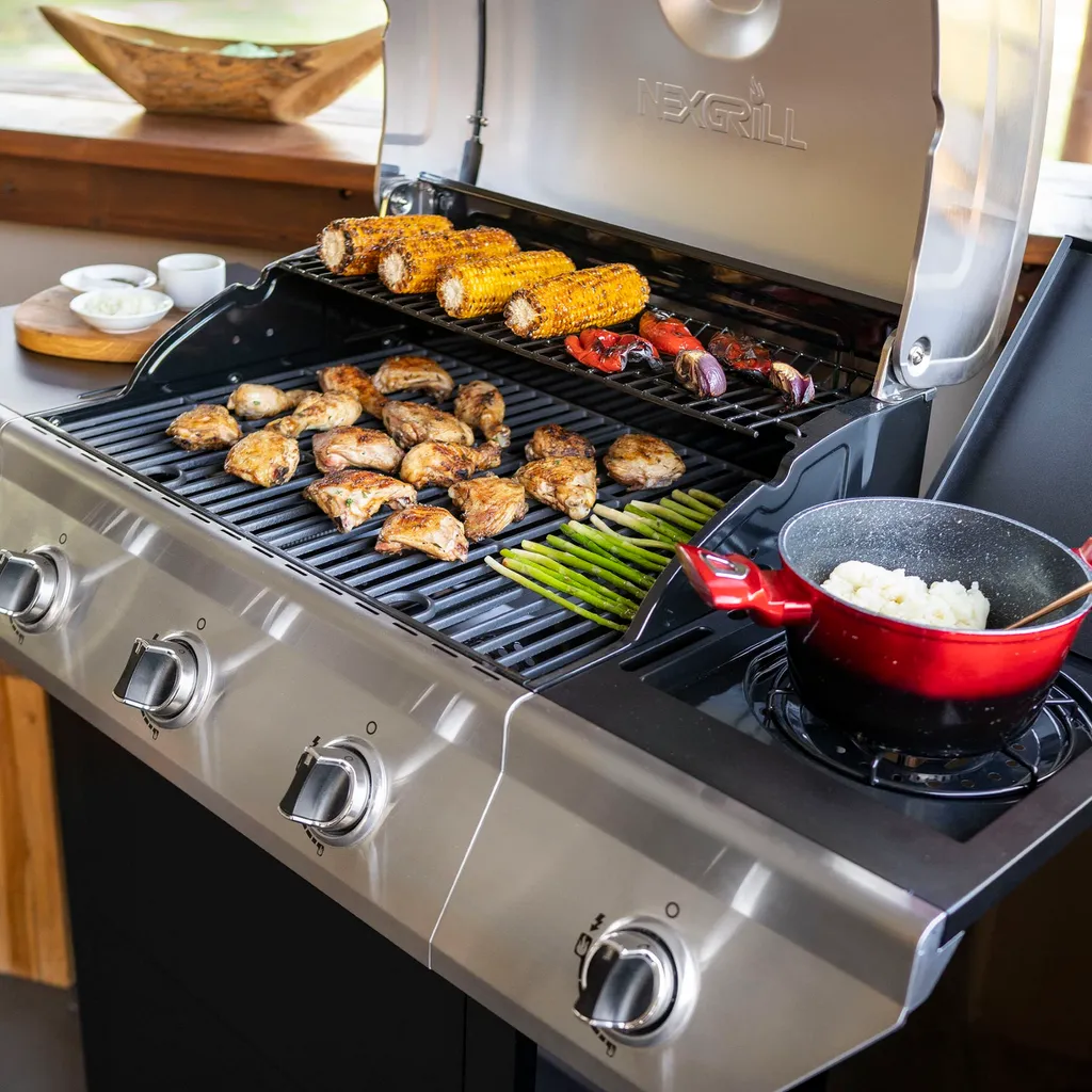 Nexgrill 3B Classic Gasgrill I 3 Brenner Gas Grill Mit Seitenbrenner I Grillwagen Mit Grillthermometer, Seitenablage Und Seitenkochfeld 6 Nexgrill 3B Classic Gasgrill I 3 Brenner Gas Grill Mit Seitenbrenner I Grillwagen Mit Grillthermometer, Seitenablage Und Seitenkochfeld – Bild 6