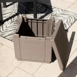 ALLIBERT By KETER Cube Würfelhocker Cappucino -Garten- & Gewächshäuser Geschäft 27bc7c3d8b4477c192ca5e4174c842bb