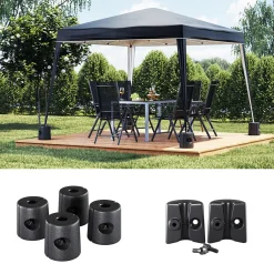 OK-Living Pavillongewicht Pavillonstandfüße Beschwerung Anthrazit Gartenzelt