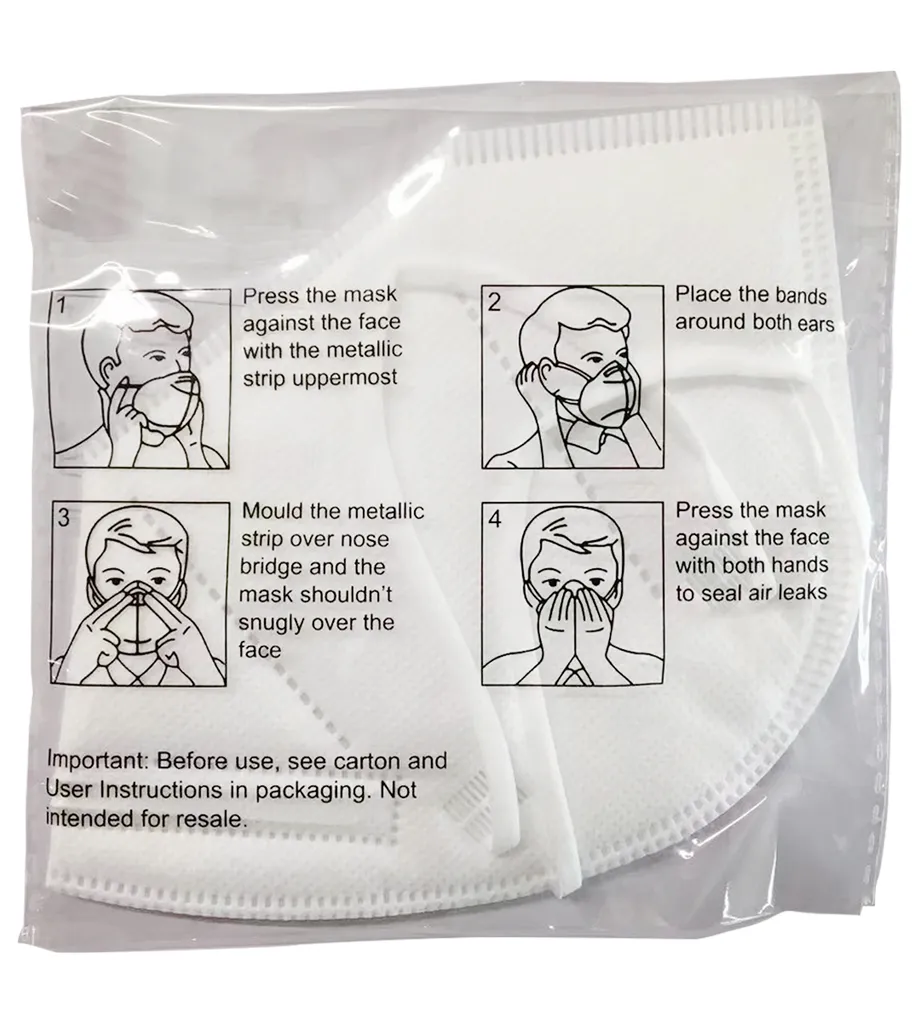 Chuanglanou Atemschutzmaske FFP2 NR Maske - Schutzmaske 25 Stück WEIß 4 Chuanglanou Atemschutzmaske FFP2 NR Maske - Schutzmaske 25 Stück WEIß – Bild 4