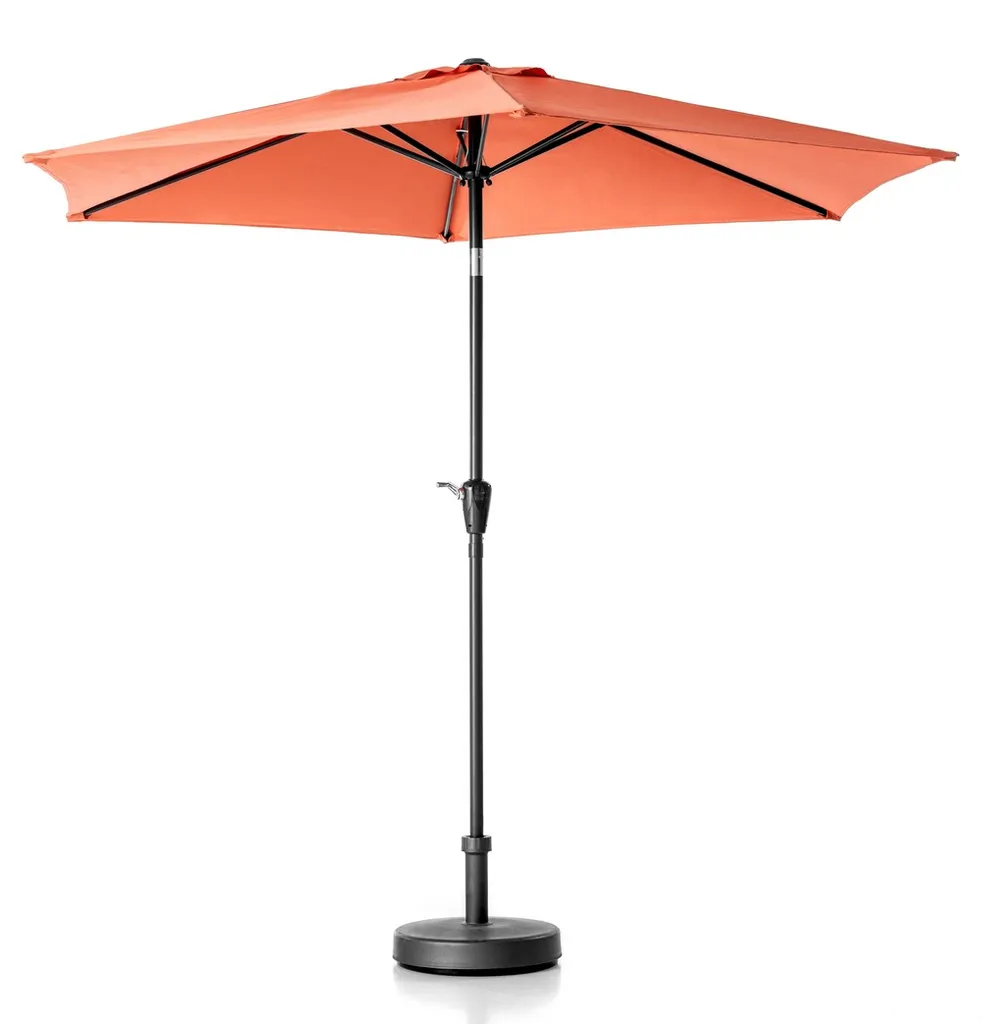 NORMA Sonnenschirm Gartenschirm Handkurbel UV 50+ Balkon Terrasse Garten Alu ø 270cm Terrakotta Alu Garten Sonnenschirm 1 NORMA Sonnenschirm Gartenschirm Handkurbel UV 50+ Balkon Terrasse Garten Alu ø 270cm Terrakotta Alu Garten Sonnenschirm