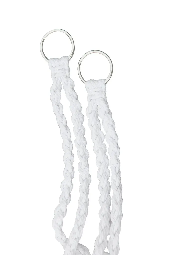 Spetebo Relax Hängesessel 80 X 60 Cm - Weiß - Hängekorb Inklusive Kissen Für Innen Und Außen 2 Spetebo Relax Hängesessel 80 X 60 Cm - Weiß - Hängekorb Inklusive Kissen Für Innen Und Außen – Bild 2