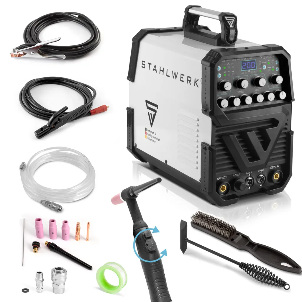 STAHLWERK AC/DC WIG 200 Puls ST Schweißgerät Mit 200 A WIG MMA Viele Schweißparameter Einstellbar 15 STAHLWERK AC/DC WIG 200 Puls ST Schweißgerät Mit 200 A WIG MMA Viele Schweißparameter Einstellbar – Bild 15