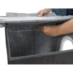 TRIXIE Heimtierbedarf TRIXIE Katzenhöhle Livia 38x41x44 Cm Grau Und Weiß -Garten- & Gewächshäuser Geschäft 282204f7b27e8aab88950c53638cca55