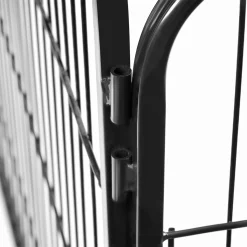 FEANDREA Welpenauslauf 8-Eck XXL Hundegehege Laufgitter Welpenfreigehege Laufstall Zaun Gitter Welpen Hasen Kaninchen Schwarz PPK81H -Garten- & Gewächshäuser Geschäft 2834690784dae4ee6f5ce31fd25b72b3